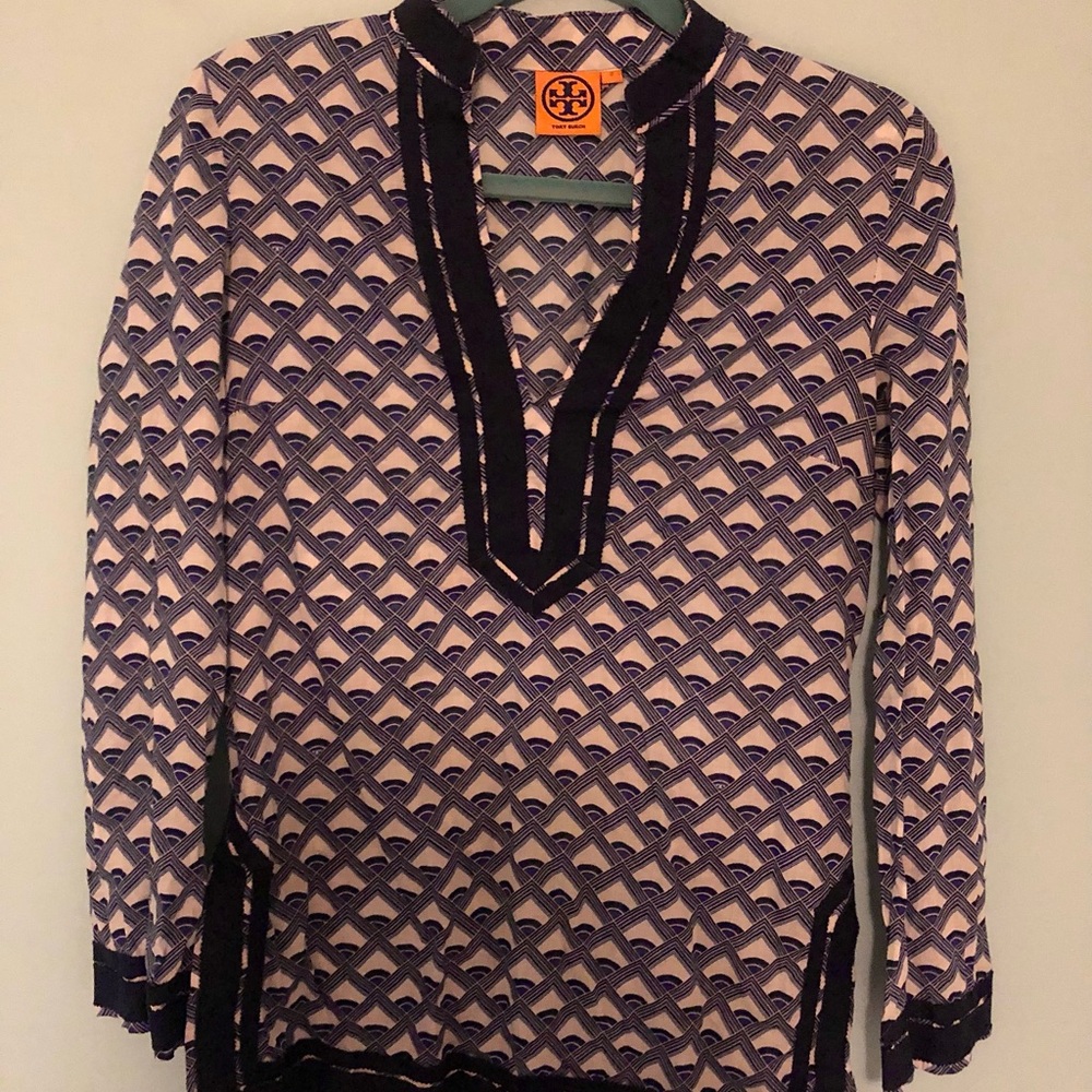 Tory Burch Geometric Print Blouse